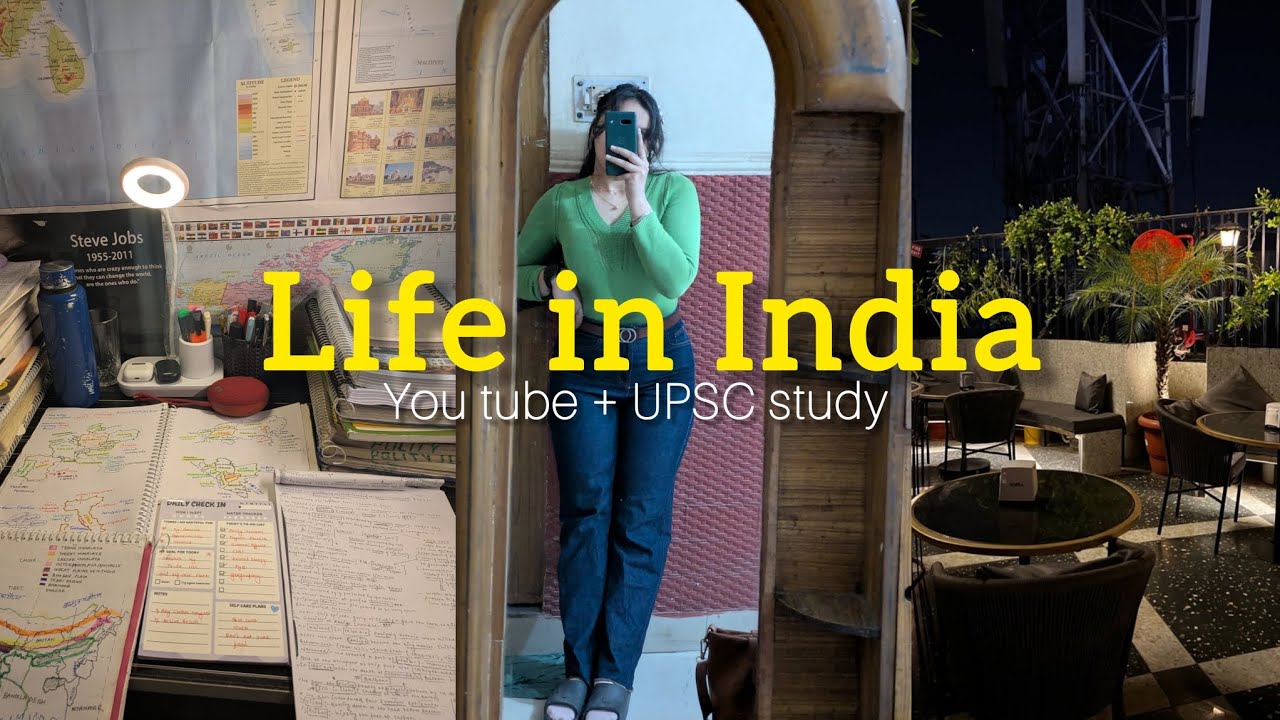 Life In India 🌿✨ ( UPSC coaching, Notes, Living alone in Delhi, Cooking, Studying)