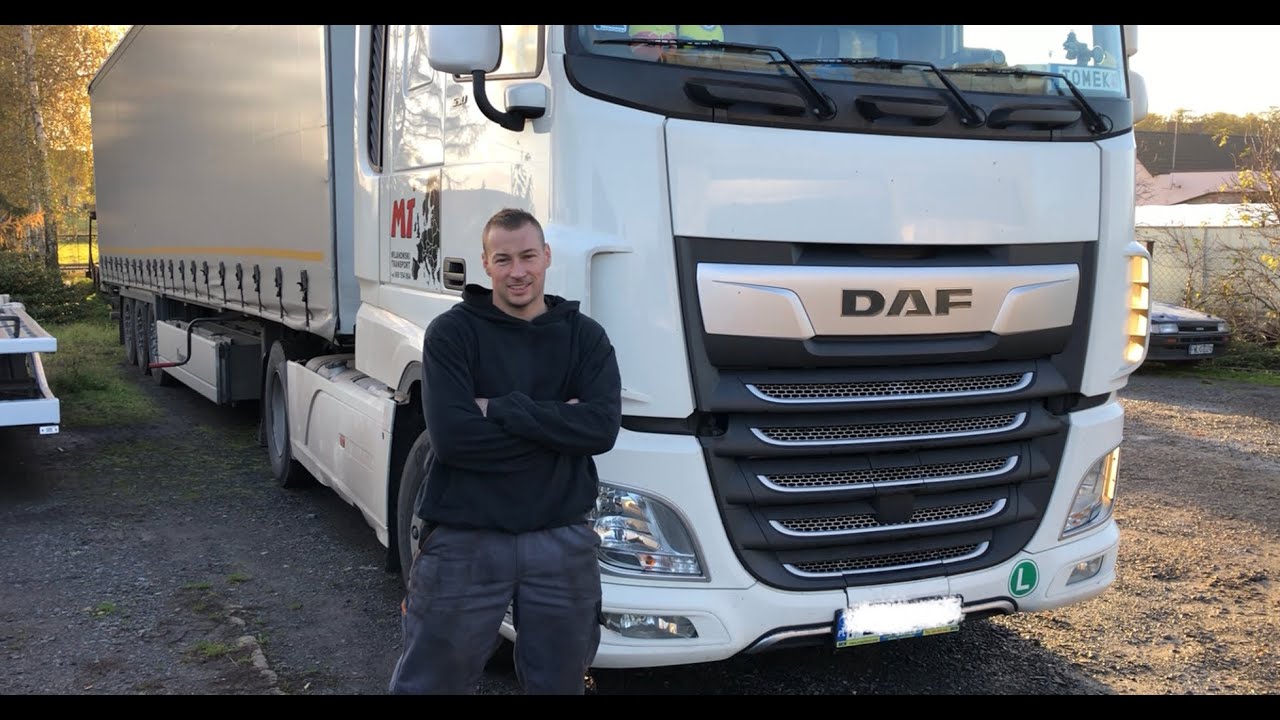 Wymiana sprężarki powietrza DAF 106 I Air compressor replacement DAF 106