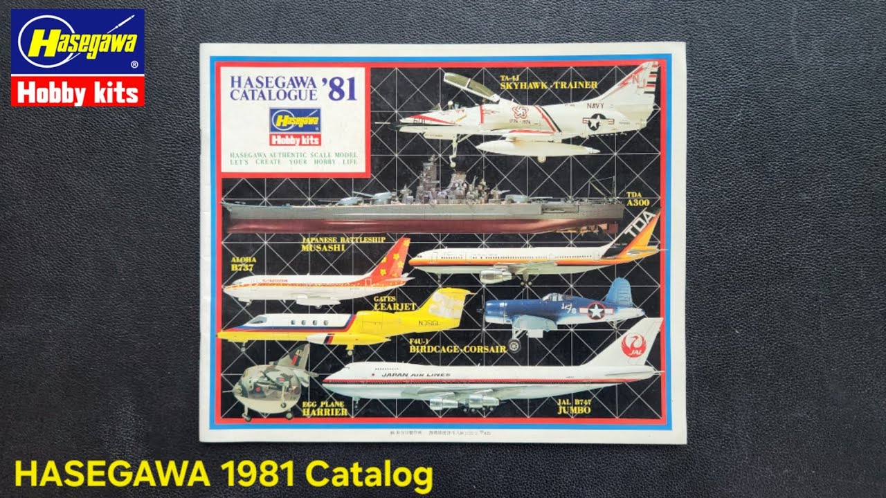 Hasegawa 1981 Catalogue | Showa Era Hobby Kits Archive