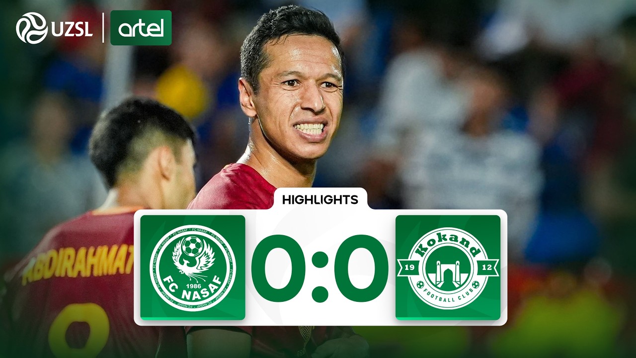 Superliga 16-tur. Nasaf - Qo&lsquo;qon-1912 bahsida sodir bo&lsquo;lgan xavfli vaziyatlar (Highlights)