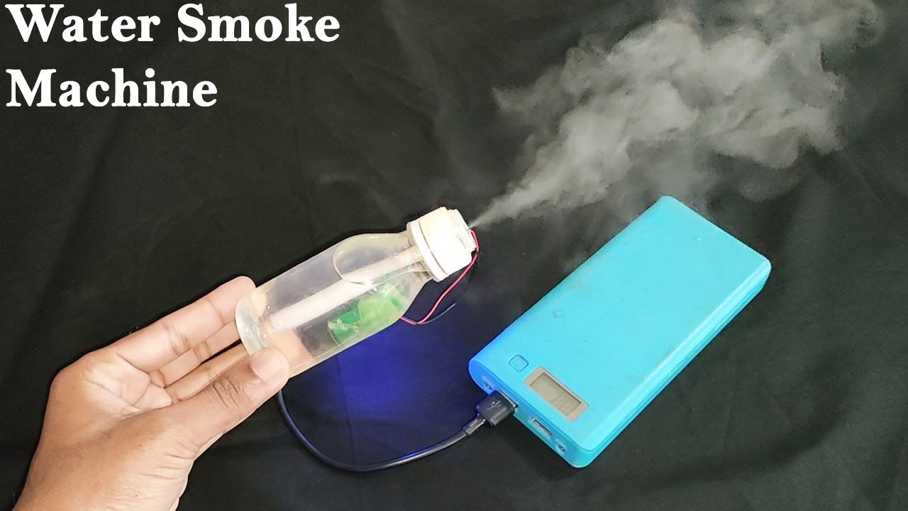 How To Make Simple Water Smoke Machine At Home With Bottle | Diy Mini Smoke Machine