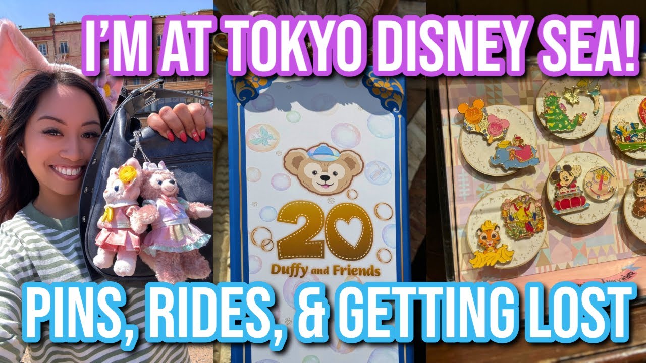 Tokyo Disney Sea🌊🇯🇵 | Finding Pins | Rangled and Peter Pan Ride | Декорации Duffy & Friends🥹