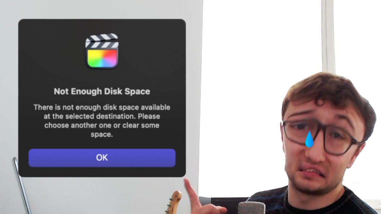 Не хватает места на диске &mdash; проблема в Final Cut Pro. ПРОСТОЕ РЕШЕНИЕ!