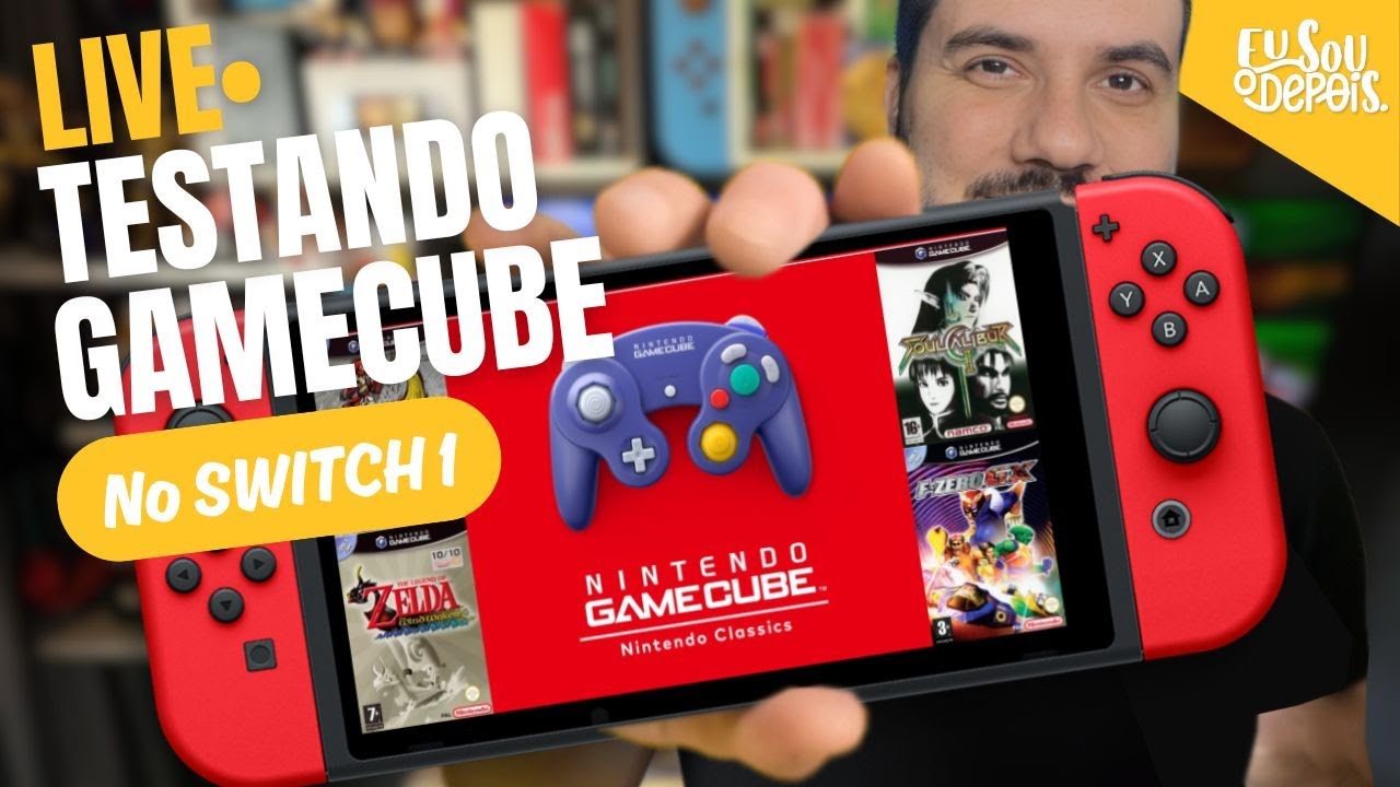 LIVE•  TESTANDO JOGOS DE GAMECUBE NO SWITCH - NÃO É ANDROID