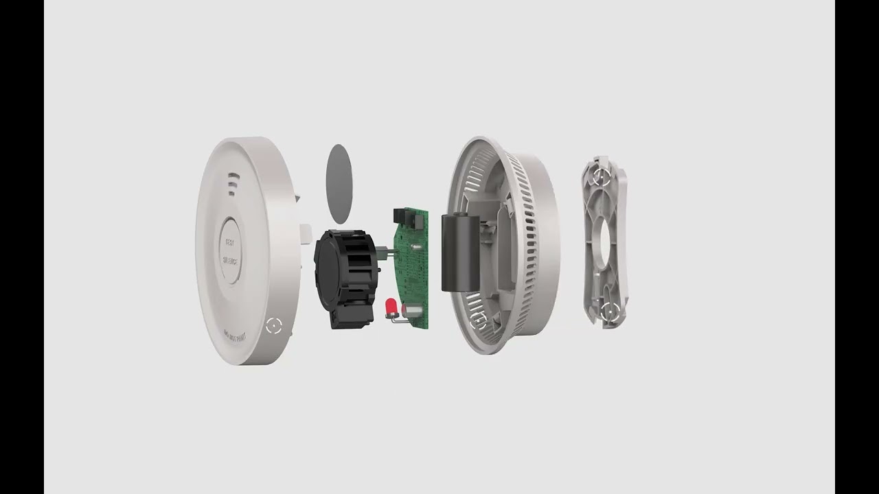 DH-001 10-Year Alarm with Smart Silence: 3D Animation & Technical Breakdown | Deheng Smart Electric