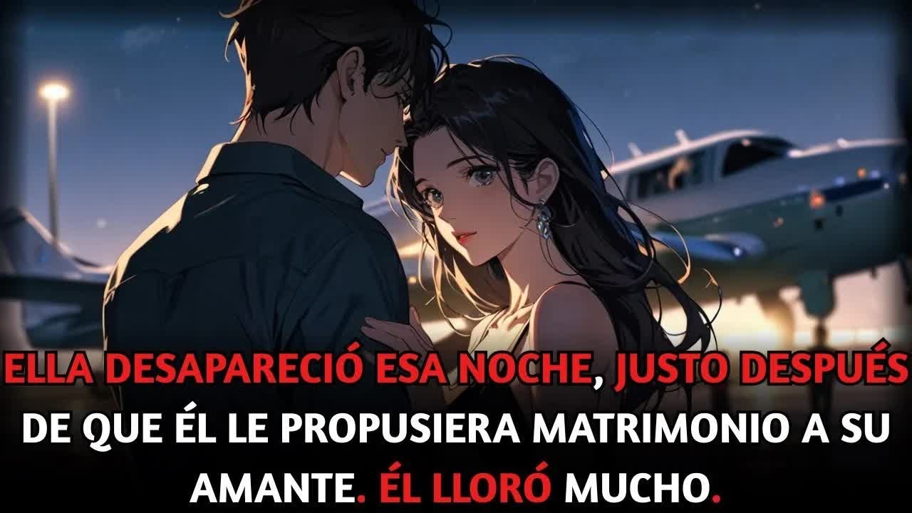 Ella desapareció esa noche, tras su propuesta a la amante, en su compromiso. Él rompió a llorar...