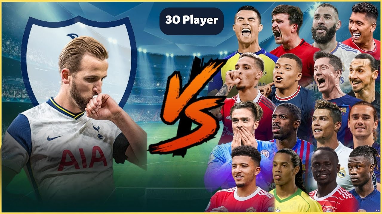 Harry Kane 🆚 30 Player🔥💪(Ronaldo-Messi-Mbappe-Haaland)