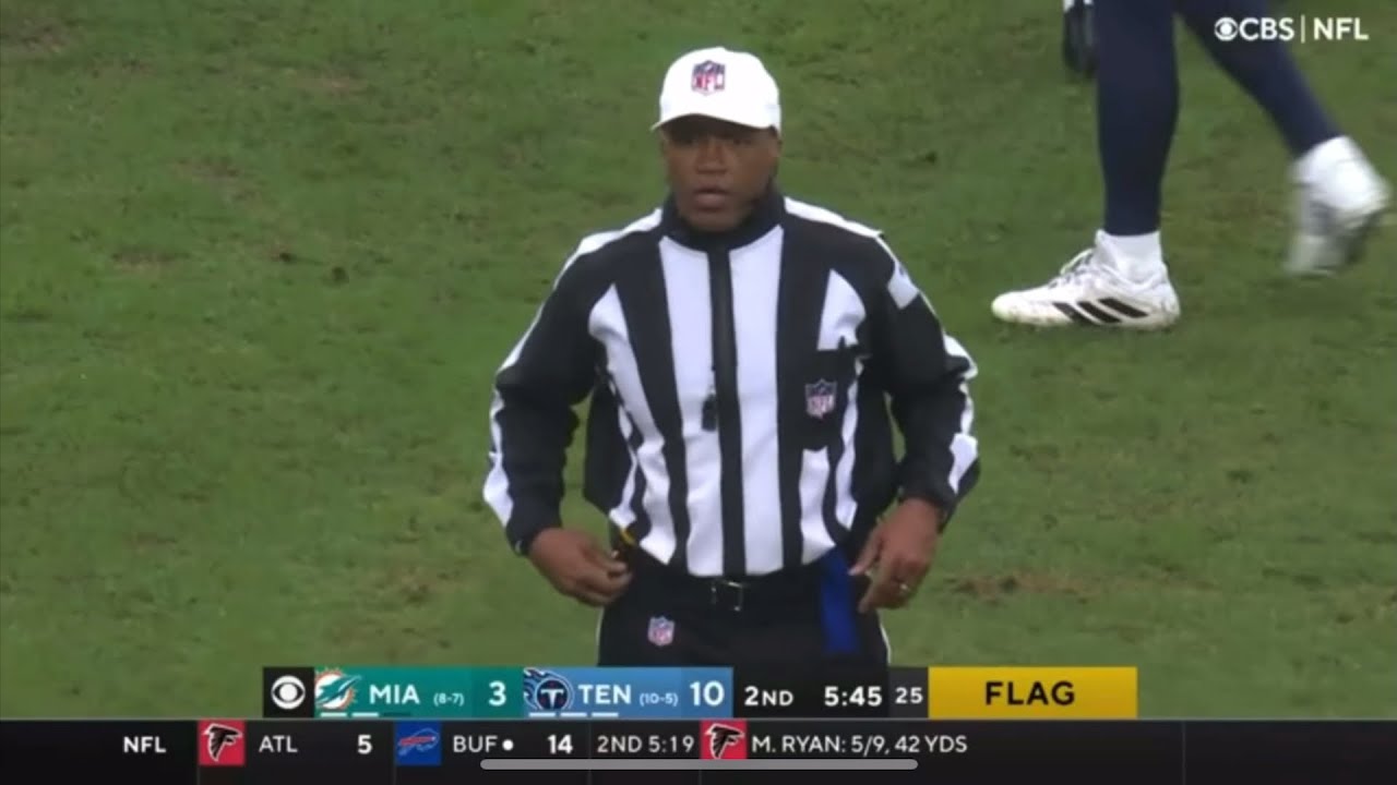 NFL Referee gets crowd&rsquo;s attention before making a call