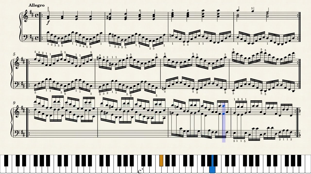 체르니 | Czerny 60 Etudes (School of Virtuoso) op.365 no.23