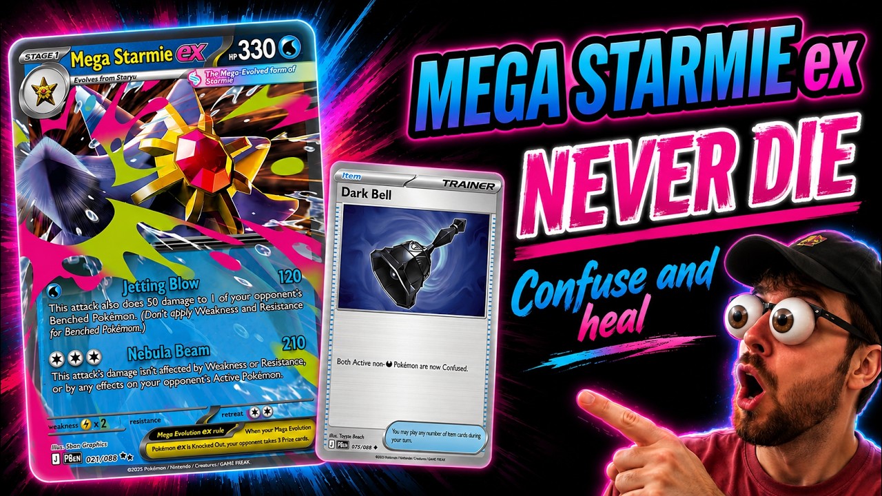 My Mega Starmie ex deck is SAVED thanks to Pitch Black! Too hard to Knock out?