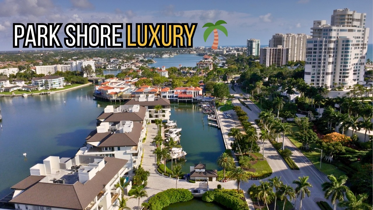 Park Shore Naples Florida 4K Walk 🌴 | Luxury Beachfront & Waterfront Views