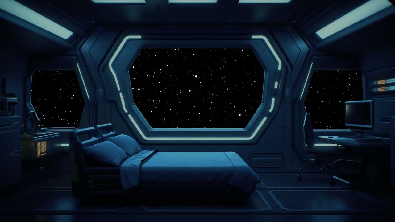 Floating Above the Earth: Breathtaking Views and Peaceful Satellite Ambience for Focus