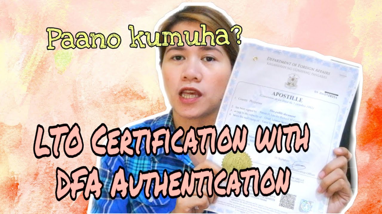 LTO Certification & DFA Authentication