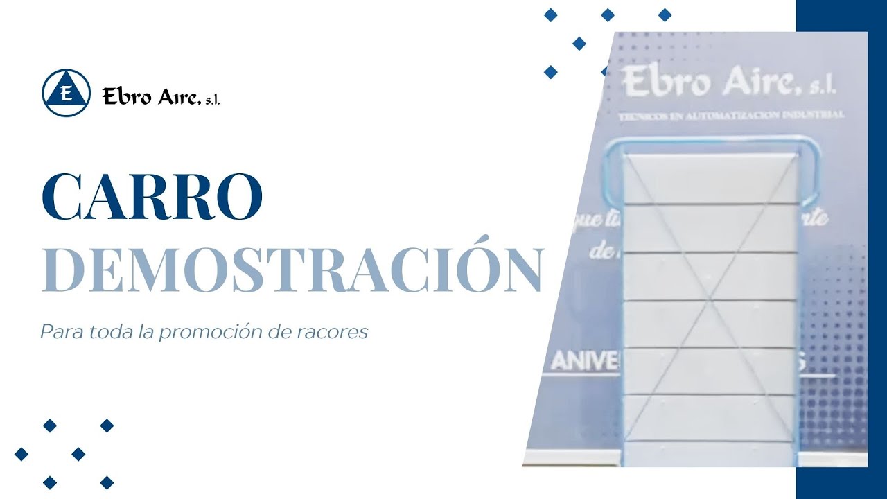 Montaje sencillo carro de promoción de racores