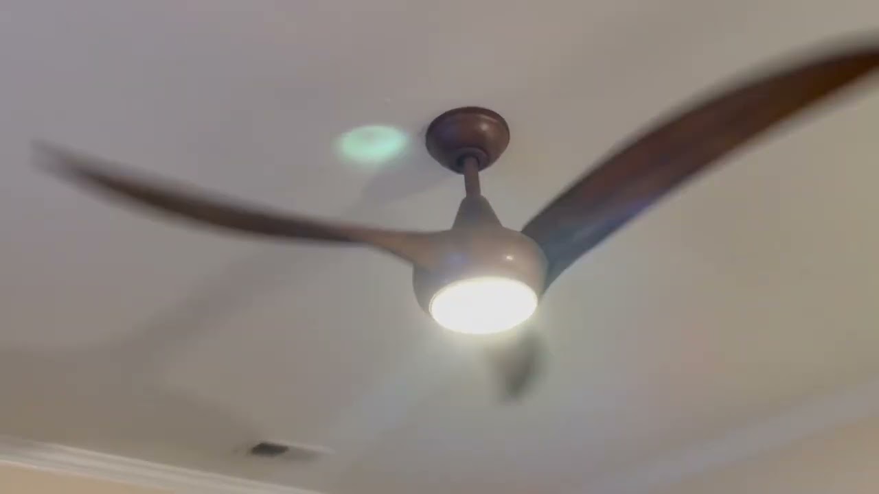 Minka Aire F848 DK Light Wave 65 Ceiling Fan, Stunning wooden fan with light