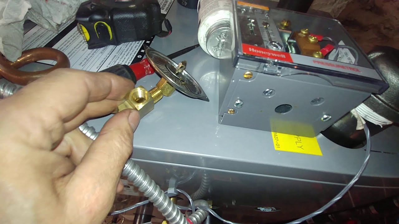 One Way Of Dealing With A Non-User Friendly Honeywell Pressuretrol & Pigtail On A Steam Boiler