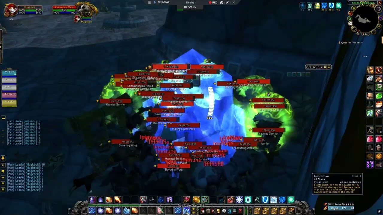 Shadowfang Keep (SFK) +120 Mob Mage Boosting Classic Anniversary In 6 Min
