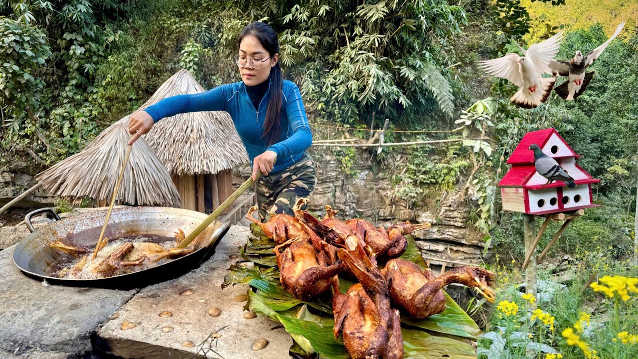Frying Ducks for 30 Days Changed My Life in the Forest!