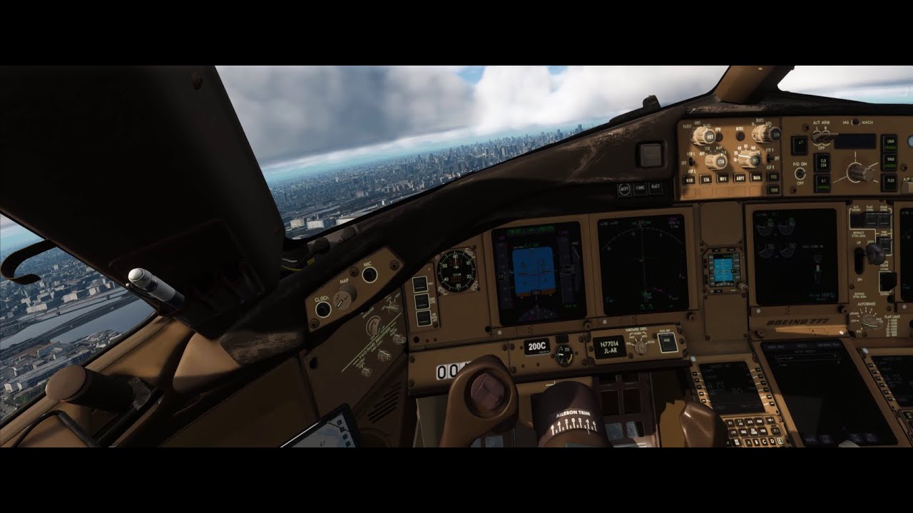 Tokyo to San Francisco in VR: United 777-200ER | Oceanic Crossing | Smooth 28R Arrival