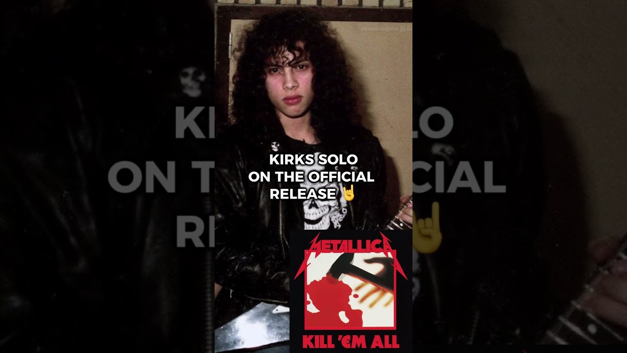 DAVE MUSTAINES SOLO ON THE DEMO VS KIRKS ON THE OFFICIAL RELEASE (SEEK AND DESTROY) #metallica
