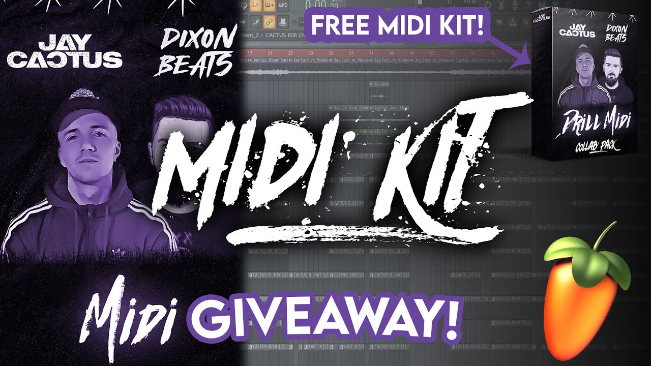 FREE UK DRILL MIDI KIT (Collab with Dixon Beats) - Making A UK Drill Beat in 10 Minutes