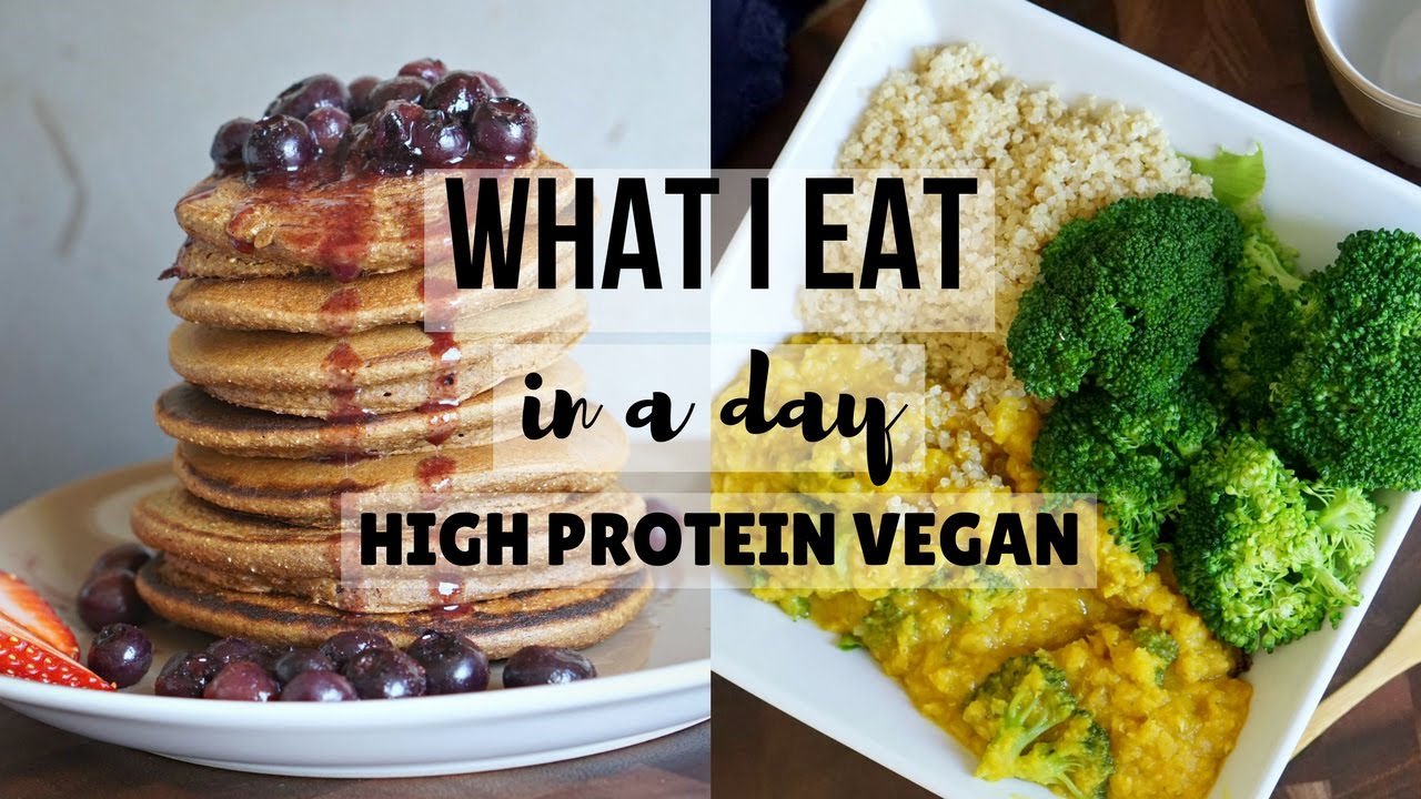 WHAT I EAT IN A DAY//HIGH PROTEIN VEGAN
