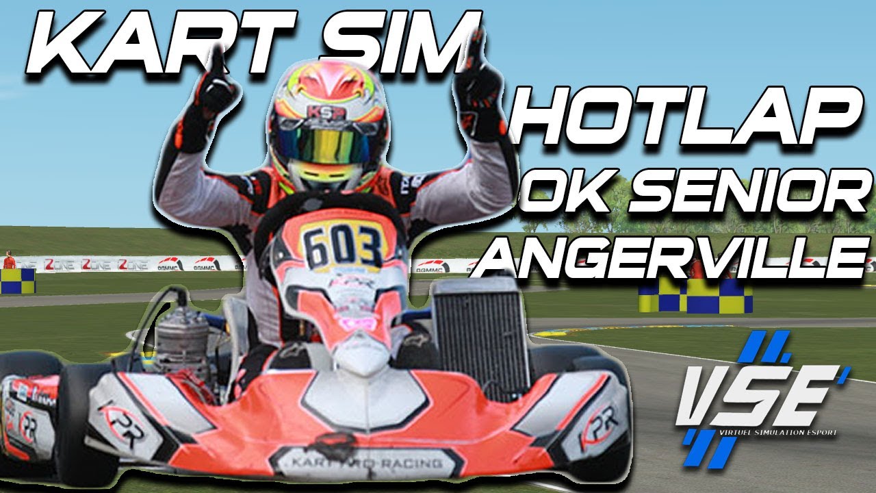 Hotlap Angerville OK Senior Kart Sim // Onboard Arthur Marcou