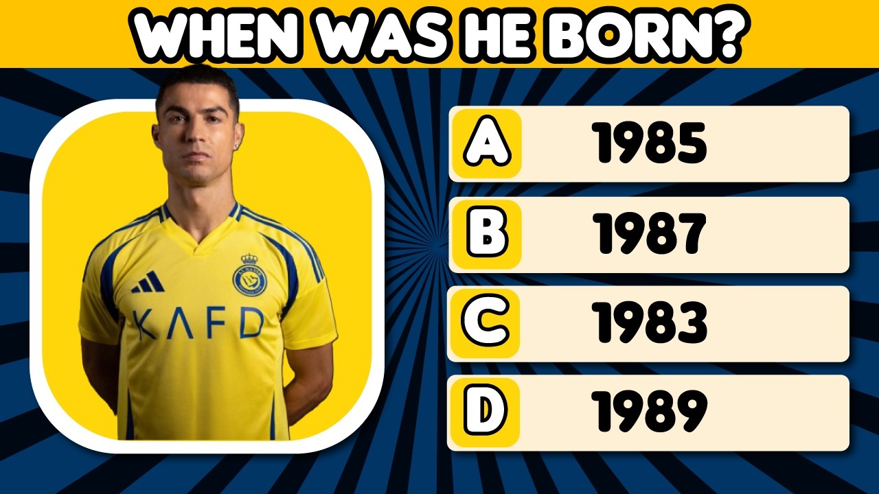 Викторина о Криштиану Роналду: насколько хорошо вы знаете CR7?⚽