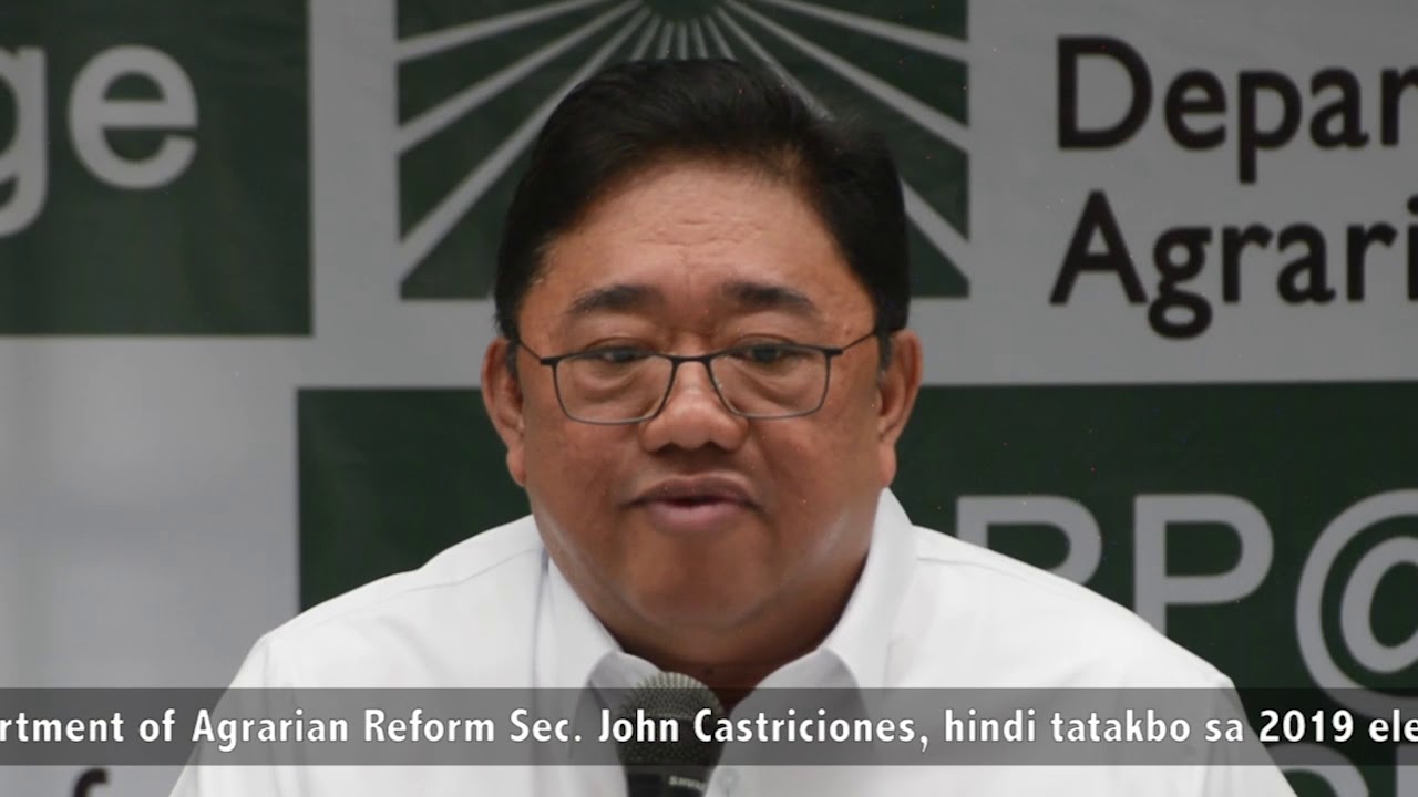 Official statement of Secretary Castriciones on the forthcoming national elections