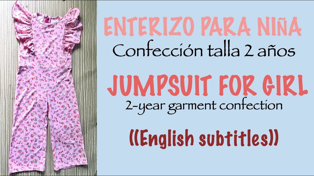 ENTERIZO PARA NIÑA COMO ELABORARLO
