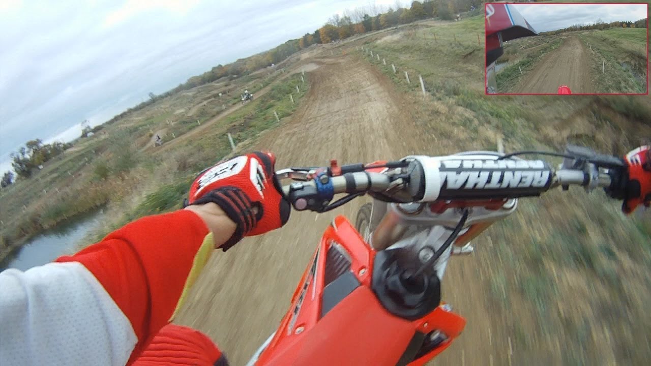 Having fun on a CRF 450R ! Mark Eastwood stylie.....