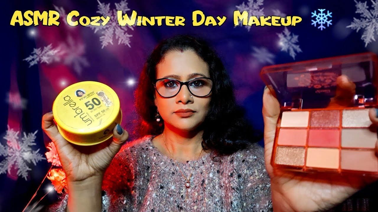 ASMR Winter Makeup for a Cozy Day ❄️ Relaxing Soft Spoken ASMR Personal Attention | Dearly ASMR 