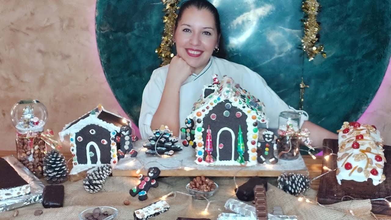 Como hacer una casa de jengibre y chocolate o gingerbreadhouse Especial de Navidad!