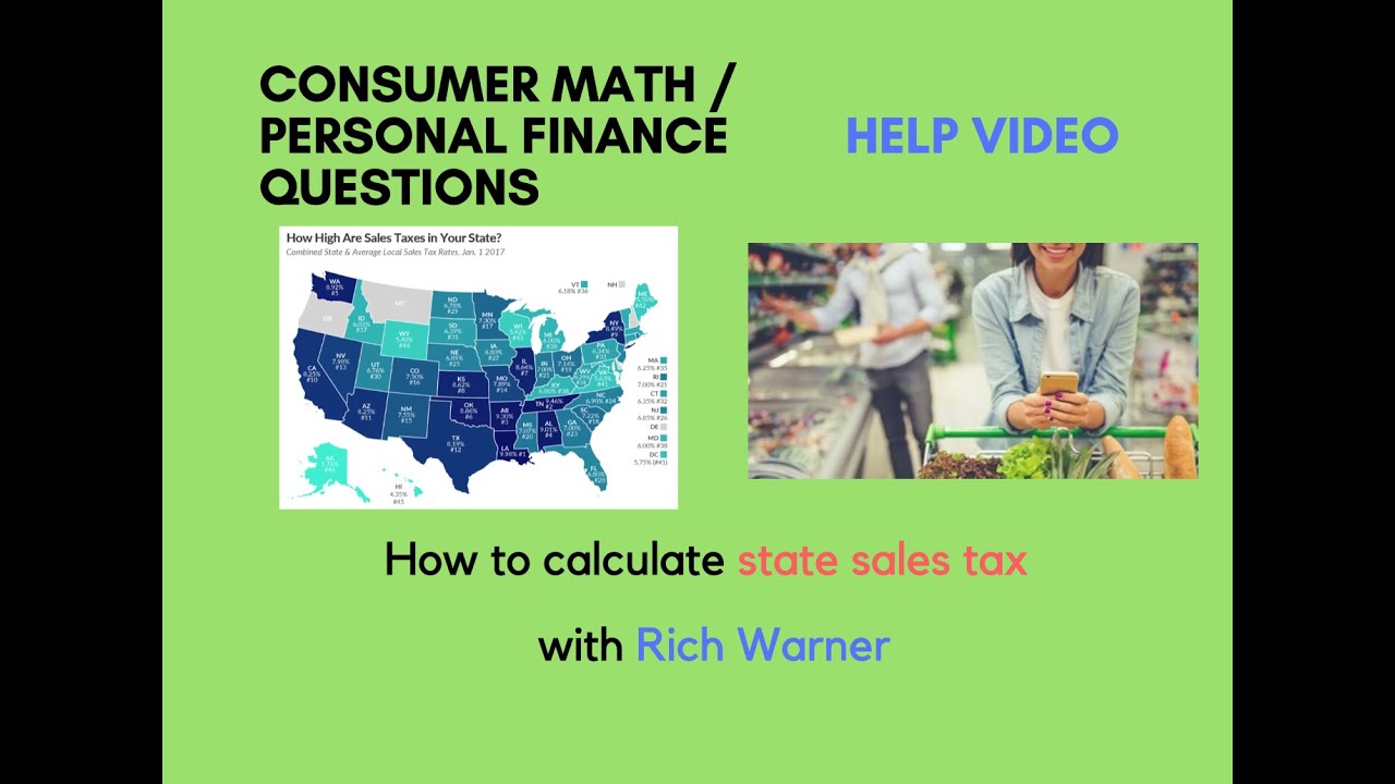 How to Calculate State Sales Tax - Rich Warner's Personal Finance for Progressive Thinkers