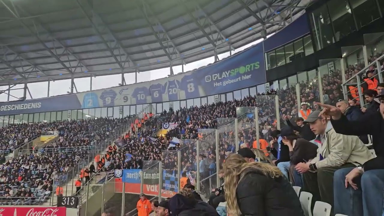 KAA Gent- Club Brugge 0-5 - Away fans singing 🔝