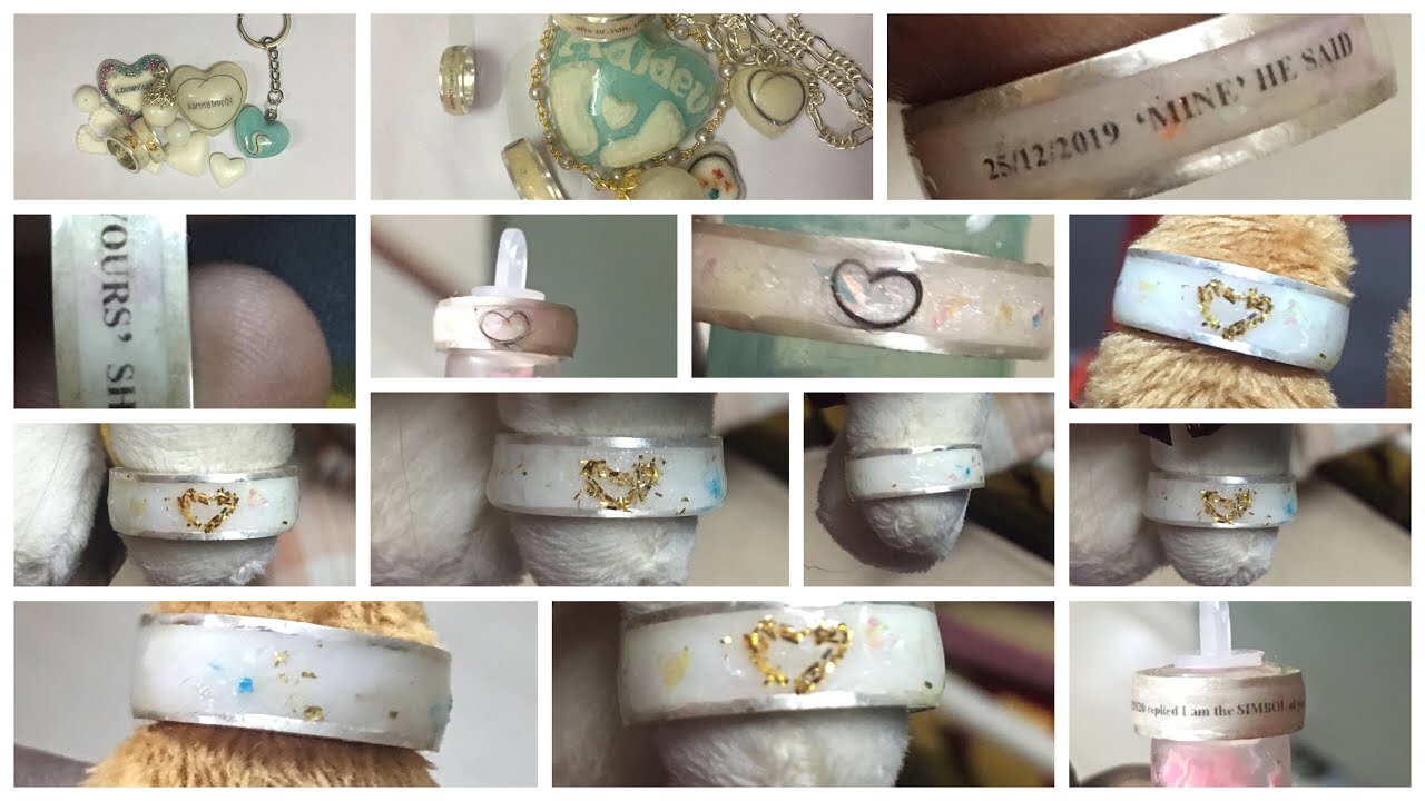 ❤️💫Silver ring Breast milk jewelry with baby hair heart making❤️💫
