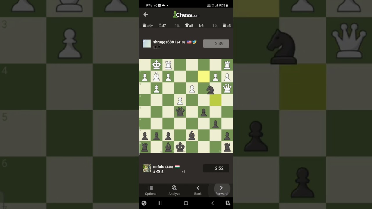 An aggressive game | shruggs6881 (USA) vs oofalu (Hungary) OMC by Chess.com