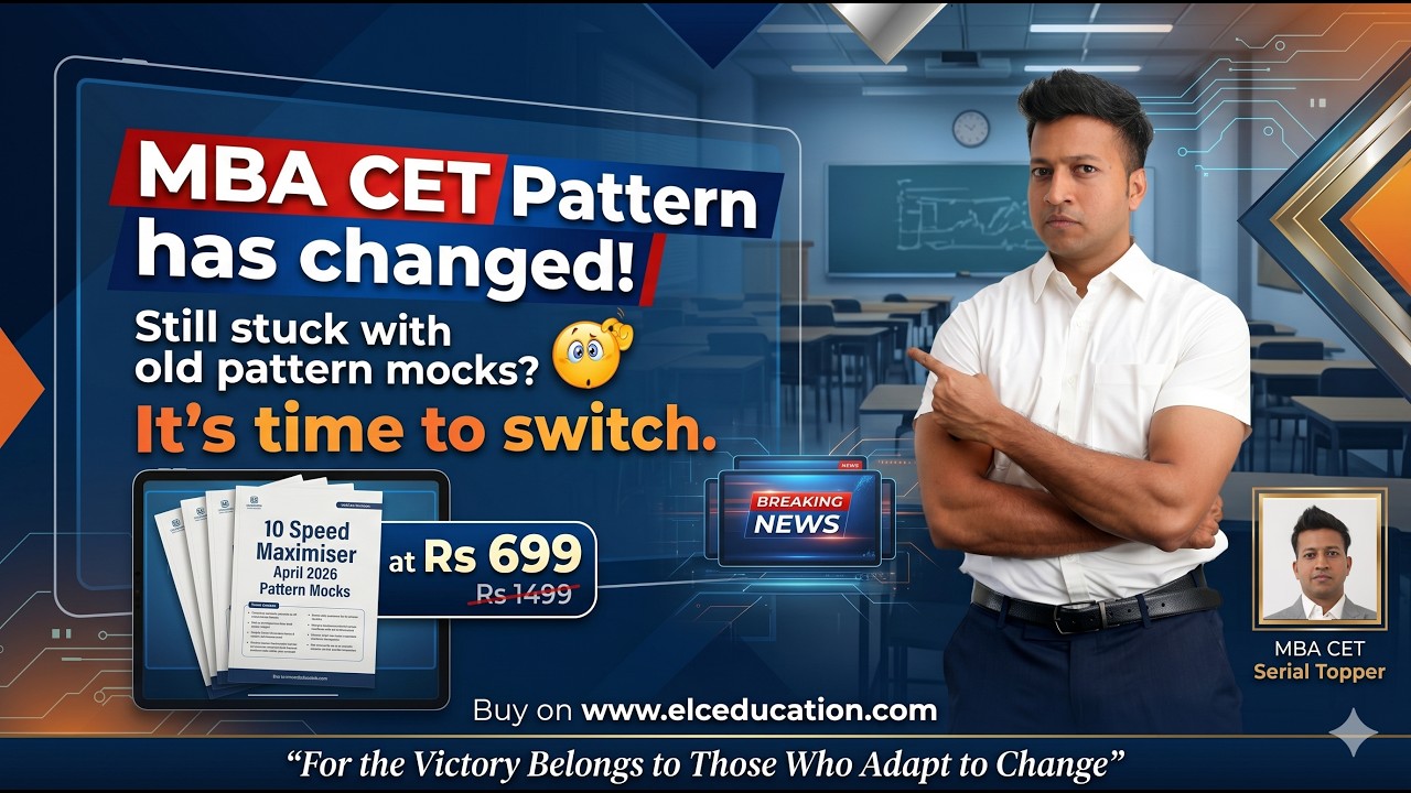 MBA CET 2026 Pattern Mocks | Speed Maximiser 10 Mocks at Rs 699