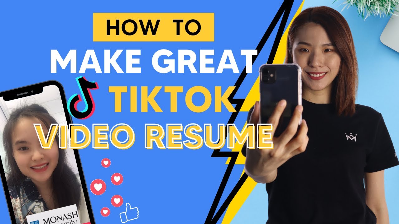 How To Record And Edit Your TikTok Video Resume | Job Majestic