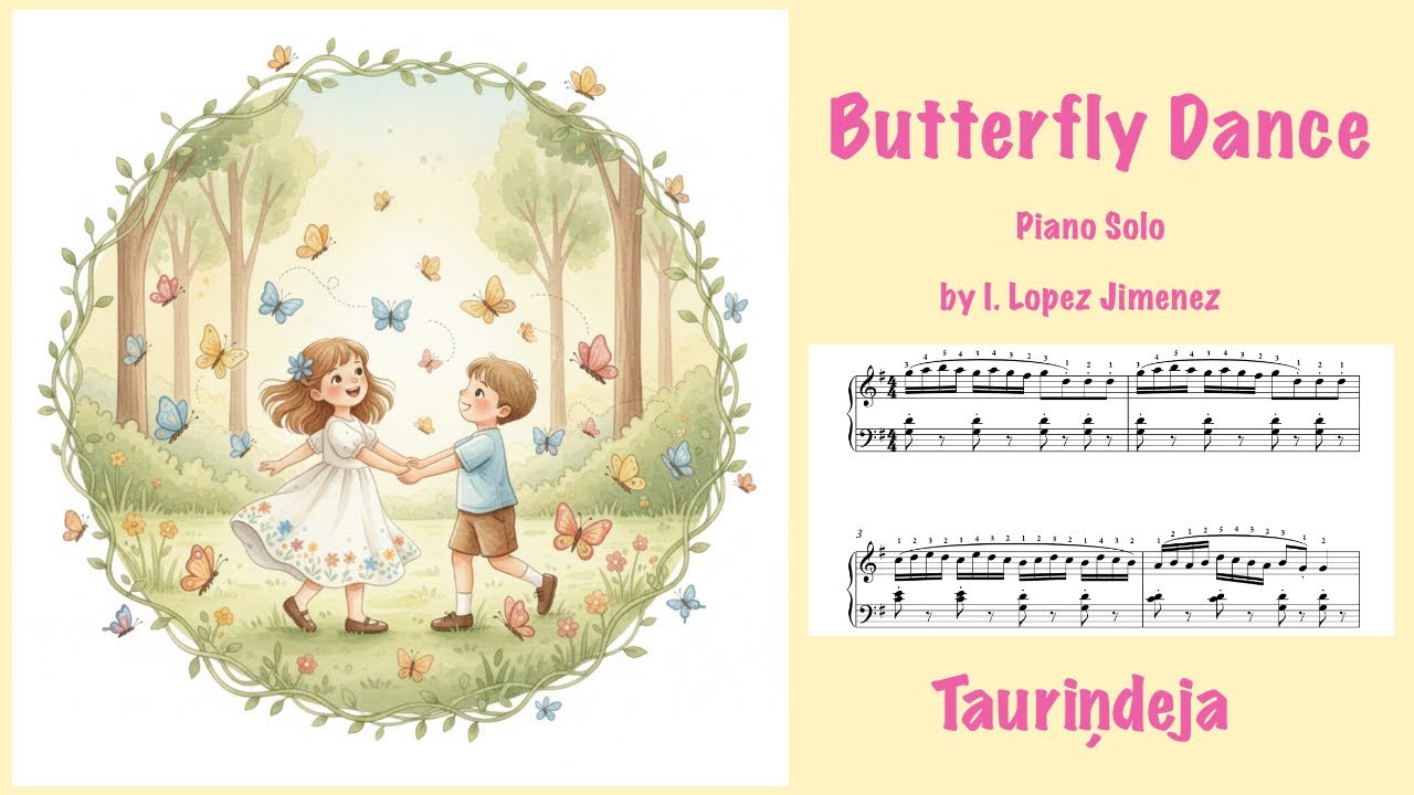 Butterfly Dance -  I. Lopez Jimenez - Listen and Download Sheet music Pdf