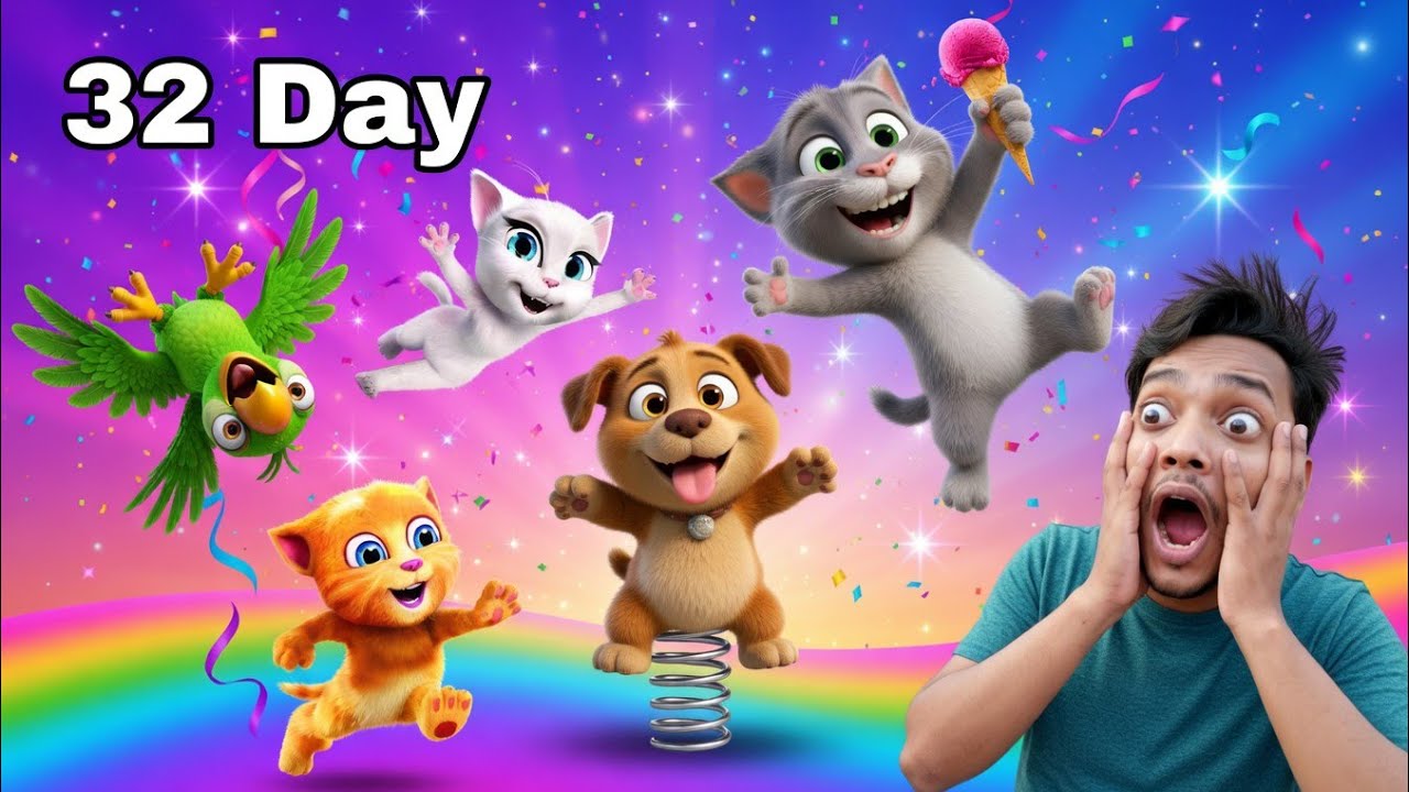 TALKING TOM LIVE DAY 32 #live#shortsfeed #talkingtom #talkingtom2 #trending #live #funnycat