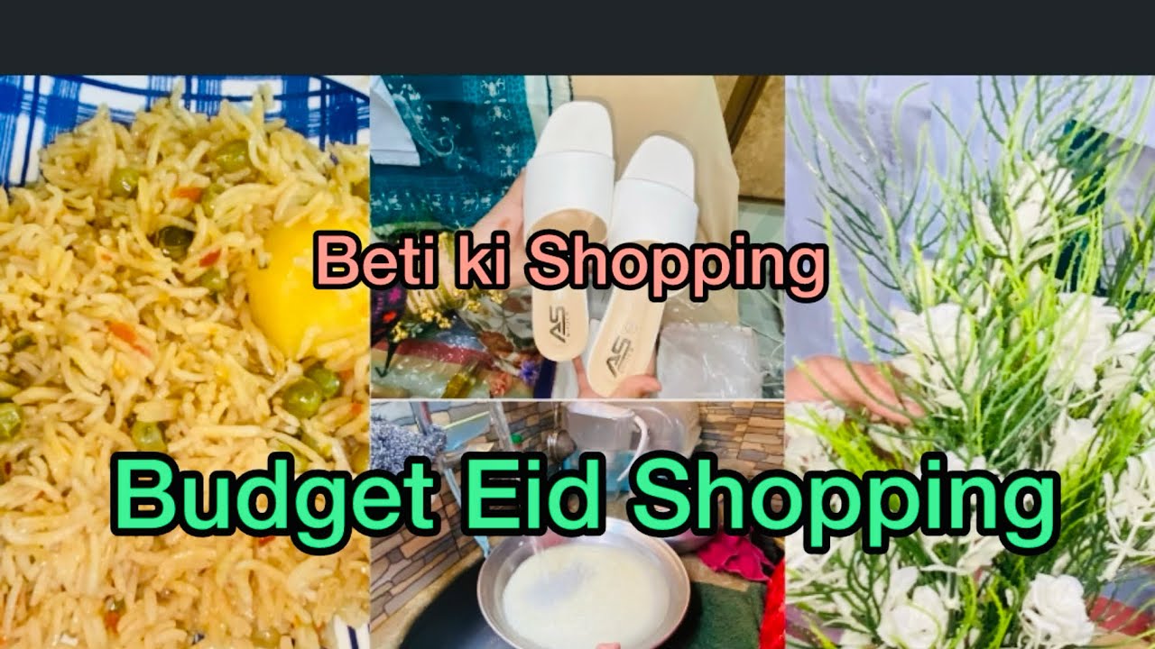 Budget _Friendly Eid Shopping +Tasty & Yummy Matar  pulao Recipe 