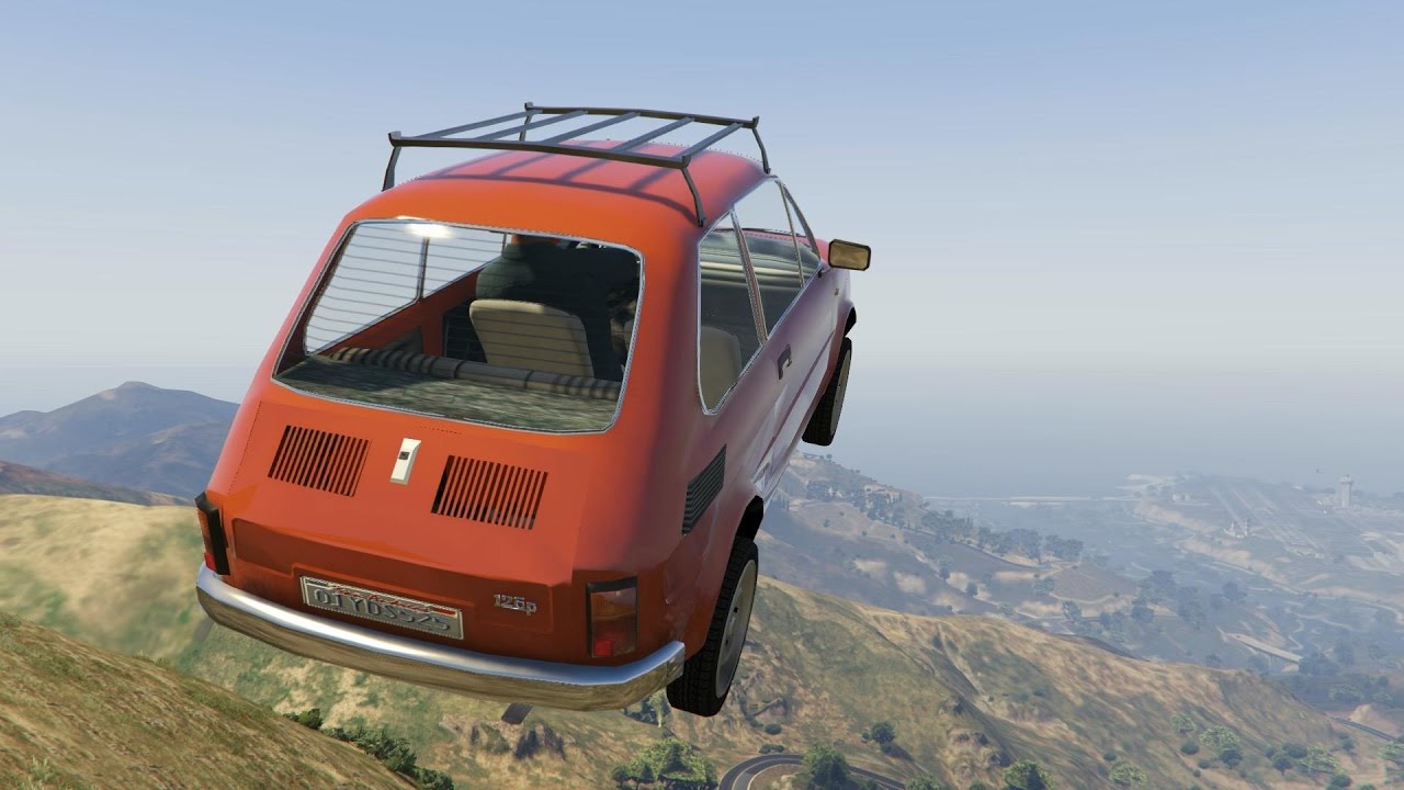 Fiat 126p Classic test with real damage mod (Links) - GTA V