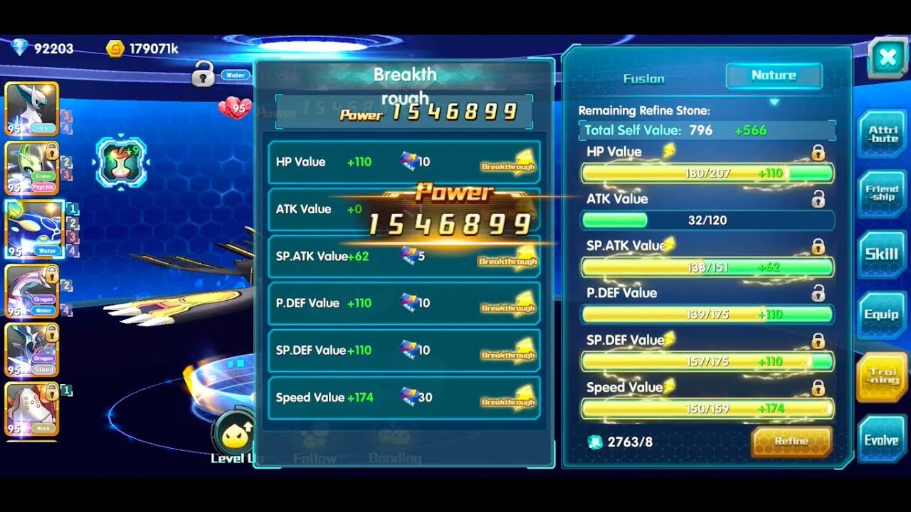 Pocket Arena/Pokeland Legends #426 (Kyogre Attribute Training + Breakthrough) - Android/iOS Gameplay