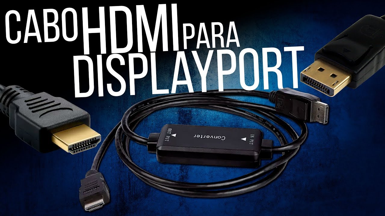 Cabo HDMI para Displayport 4k