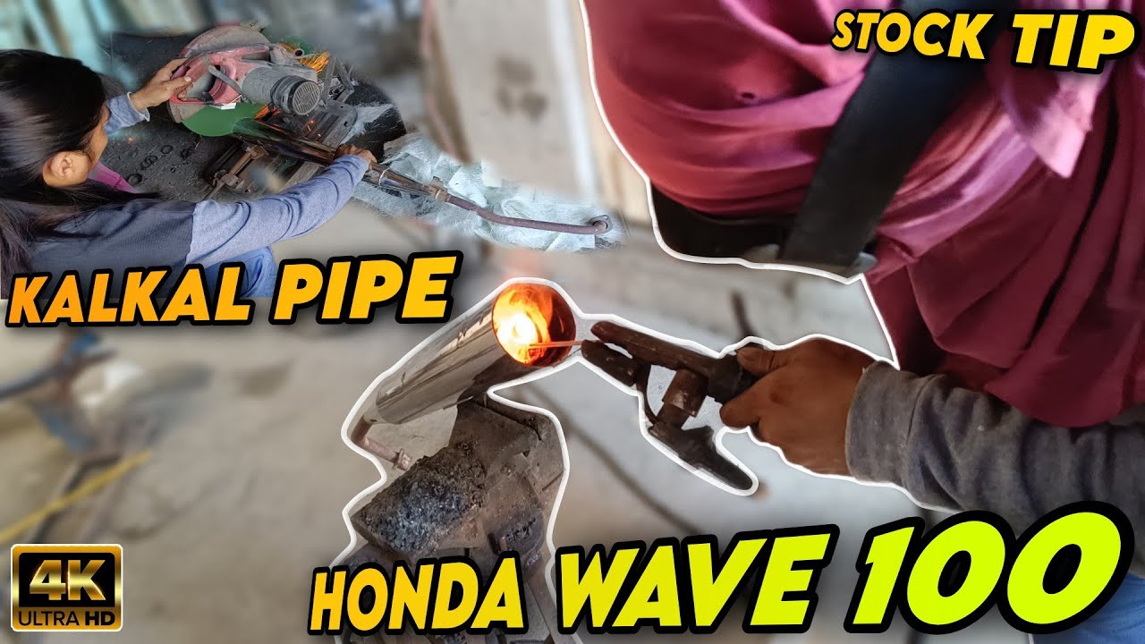 HONDA WAVE 100/110/125 KALKAL PIPE - GANDA NG TUNOG SILENT KÍLLER PIPE #hondawavekalkalpipe