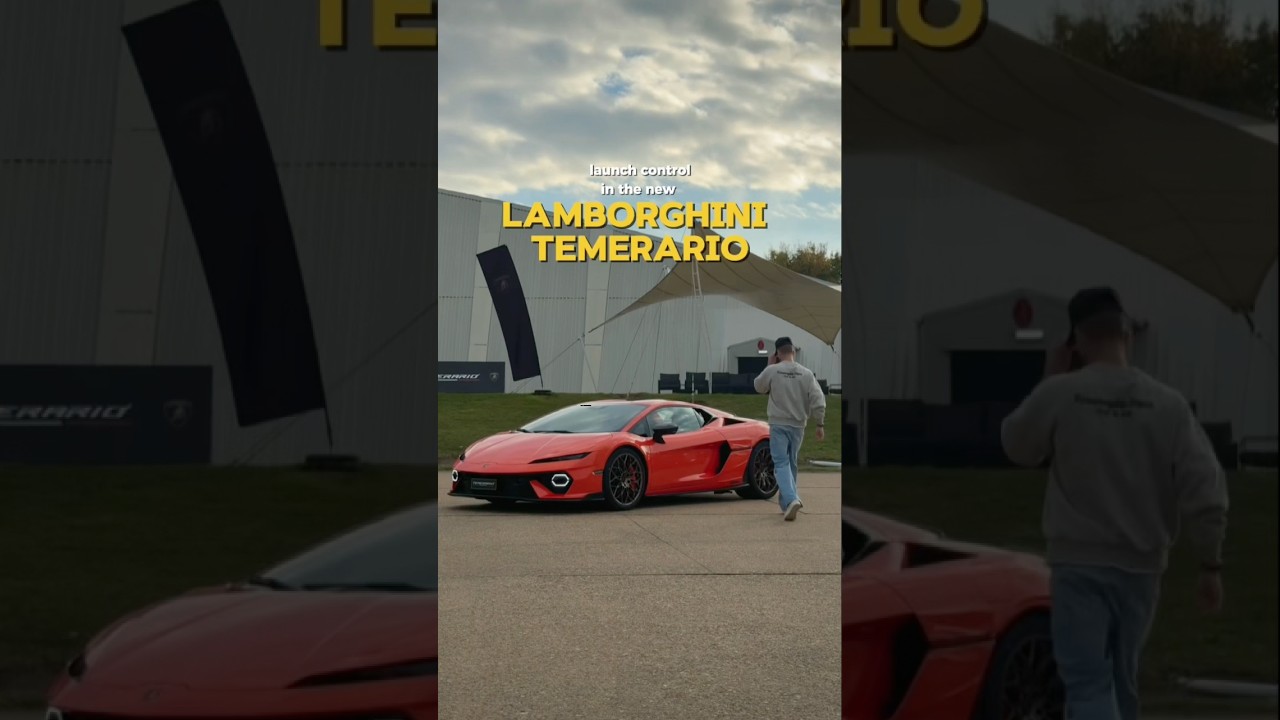 Launch control in the Lamborghini Temerario: 920BHP v8 hybrid revving to 10000rpm😳 🚀 Should I buy?
