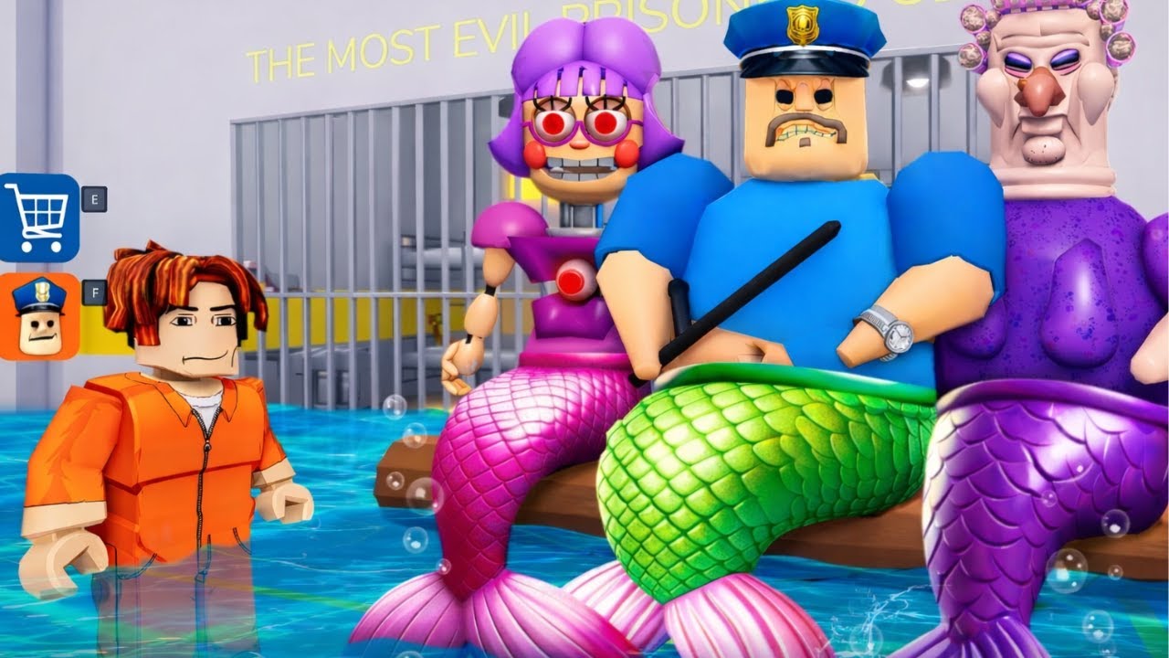 MERMAID BARRY'S PRISON RUN (Obby) | Roblox Walkthrough