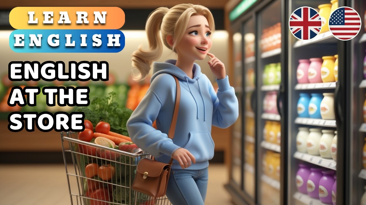 Grocery Shopping English: Phrases You Need to Know | Improve Vocabulary & English Listening Practice