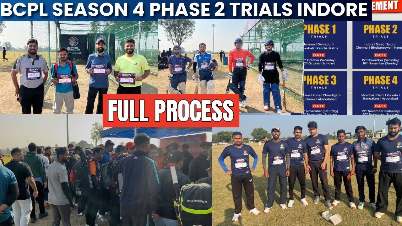 Bcpl season 4 Indore Trials Full video 2025 || Bcpl trials kaise hote & full Selection process ||